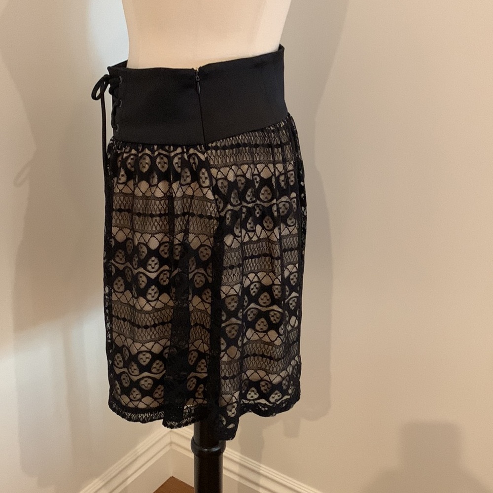 Grass Collections Black Lace Corset Style Mini  7 - Picture 3 of 11